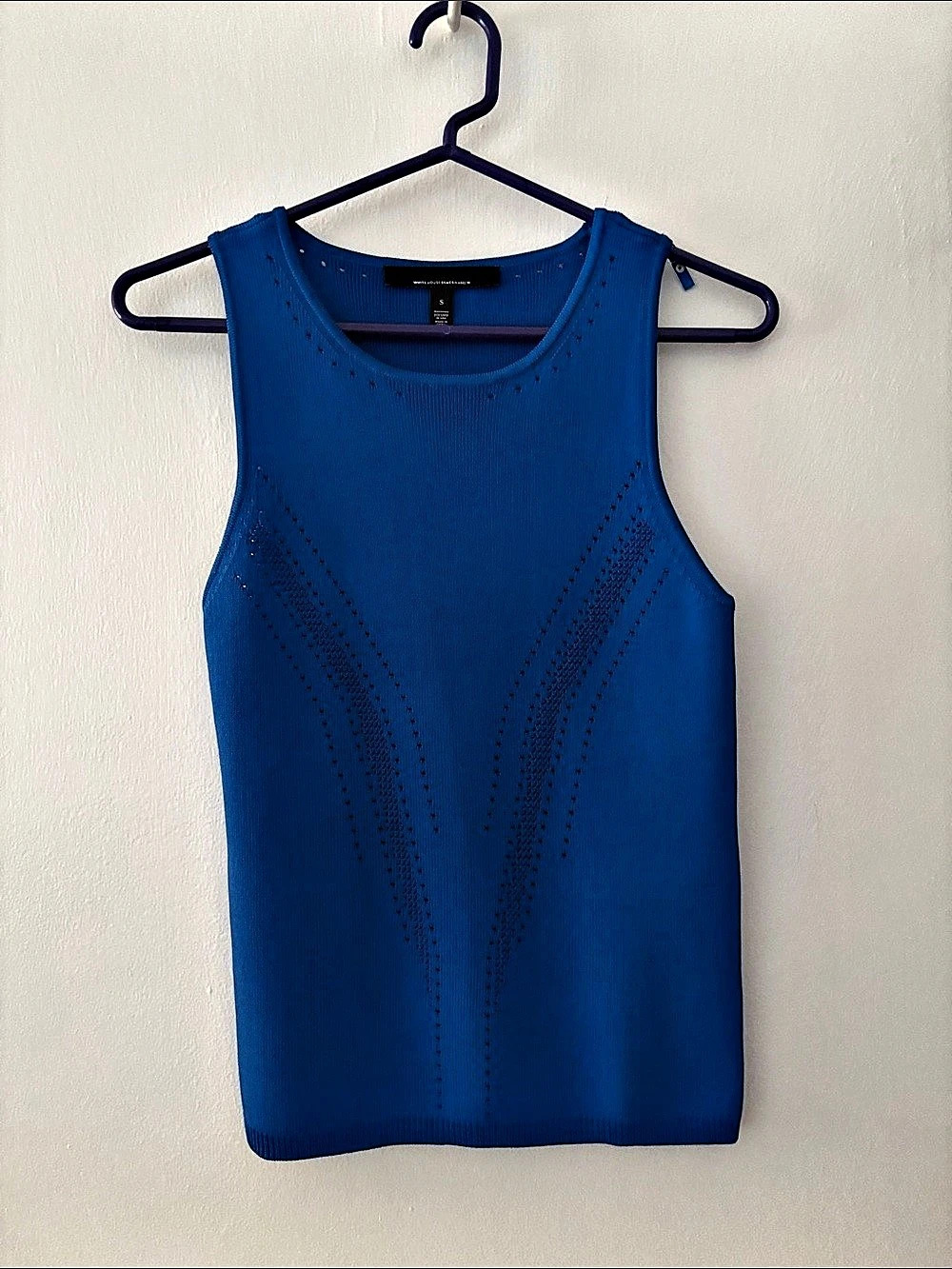 WHBM Blue knit tank. Excellent condition no flaws.